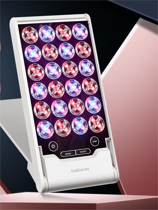 Achieve Radiant Skin with Exideal's Small LED Beauty Device for Acne Reduction and Skin Rejuvenation - myernk