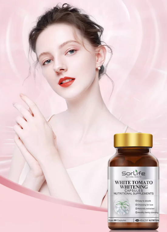 Sorlife White Tomato Brightening Capsules: L-Glutathione for Inner Radiance and Imported Genuine Product - myernk