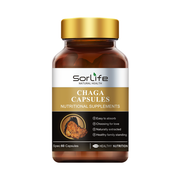 SorLife Chaga Mushroom Capsules for Natural Aging Support