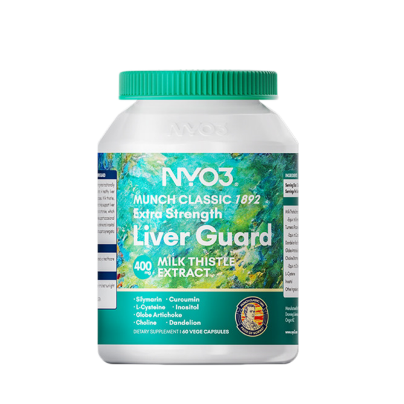 NYO3 Extra Strength Liver Guard Milk Thistle Extract 400mg - 60 capsules