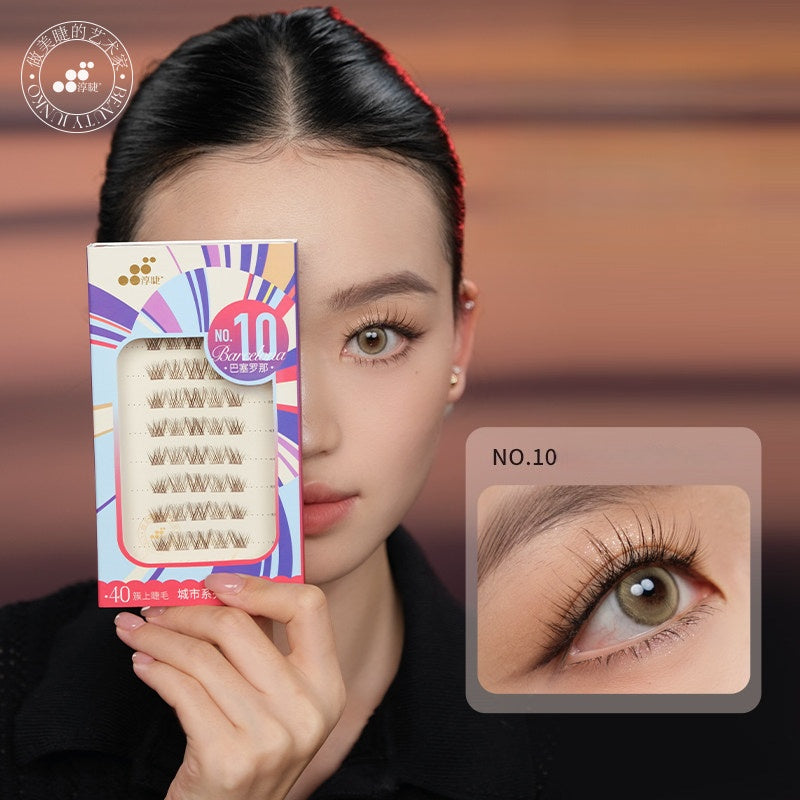CHUNJIE Spanish City Cluster Lash Collection False Eyelashes - myernk