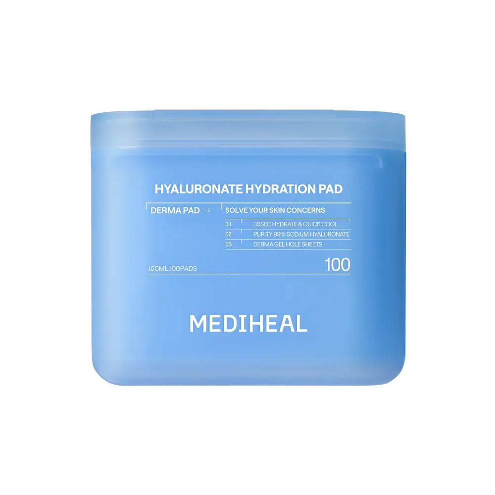 MEDIHEAL Derma Hyaluronate Hydration Pad 100 Sheets - myernk