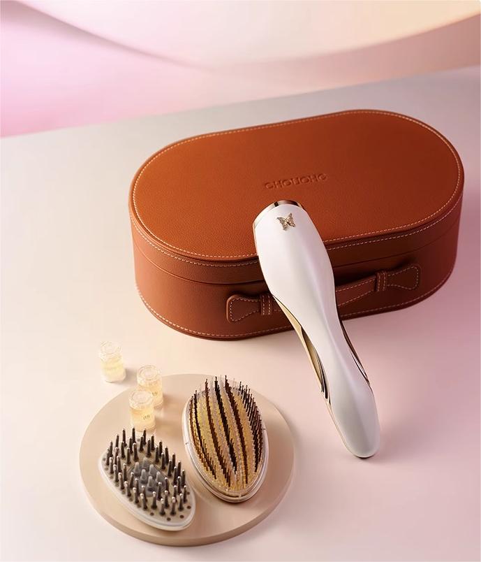 CHOUOHC Gold-decorated Electric Massage Comb - myernk