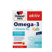 Doppelherz Kids Omega-3 DHA + Vitamin D3 Brain & Bone Development Jelly Chews