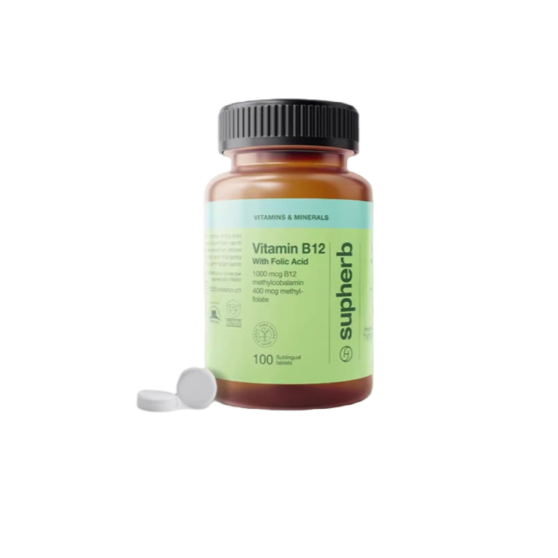 SUPHERB Vitamin B12 With Folic Acid - myernk