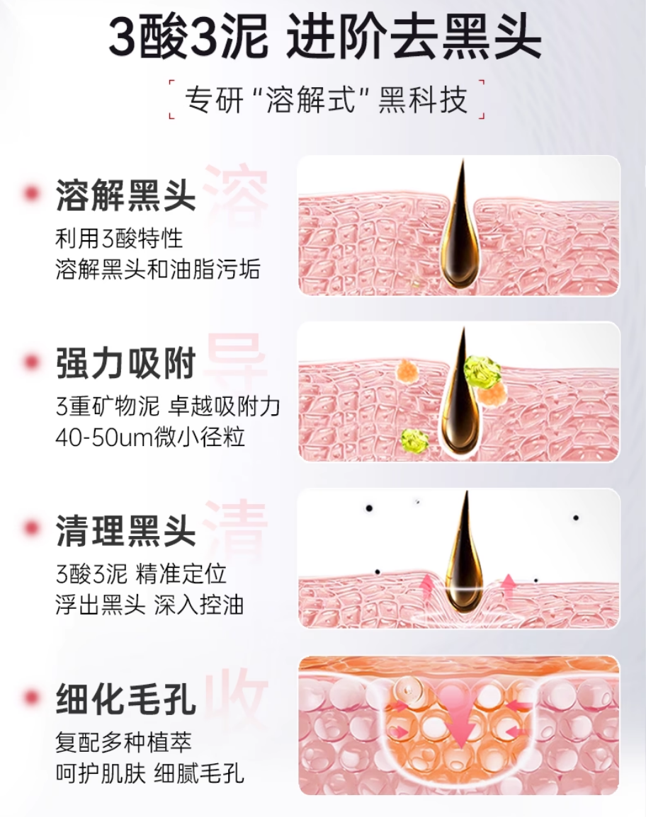 Bai Yun Shan Azelaic Acid Purifying Mud Mask Stick 40g*2 - myernk
