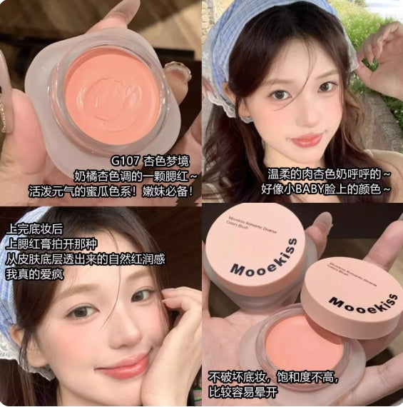 Mooekiss Long-Wear Airy Matte Makeup Blusher Cream 5g