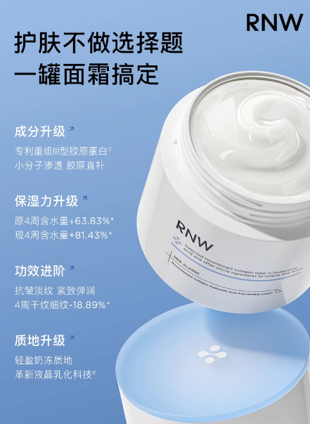 RNW Recombinant Collagen Hyaluronic Acid Anti-Wrinkle Cream 50g - myernk