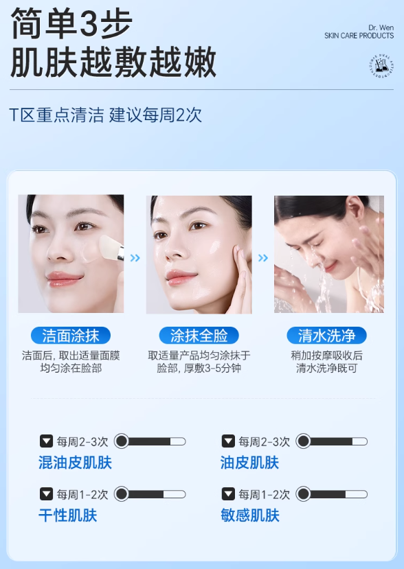 Dr. Wen Vitamin B5 Salicylic Acid Smooth Renewing Face Mask 4.0 200g - myernk