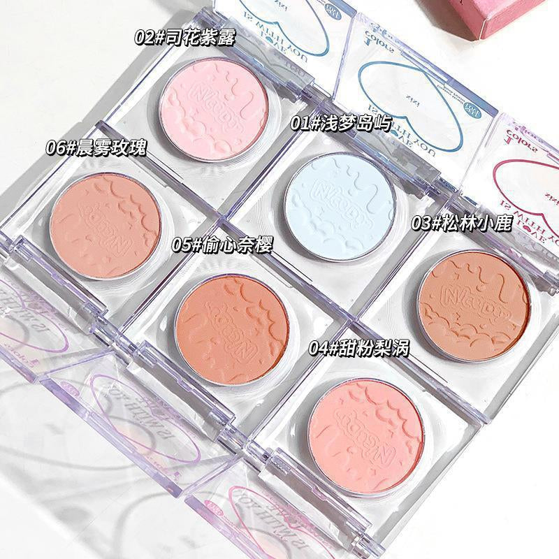 xixi Chacha Peach Heart Single Blush 1.5g - myernk