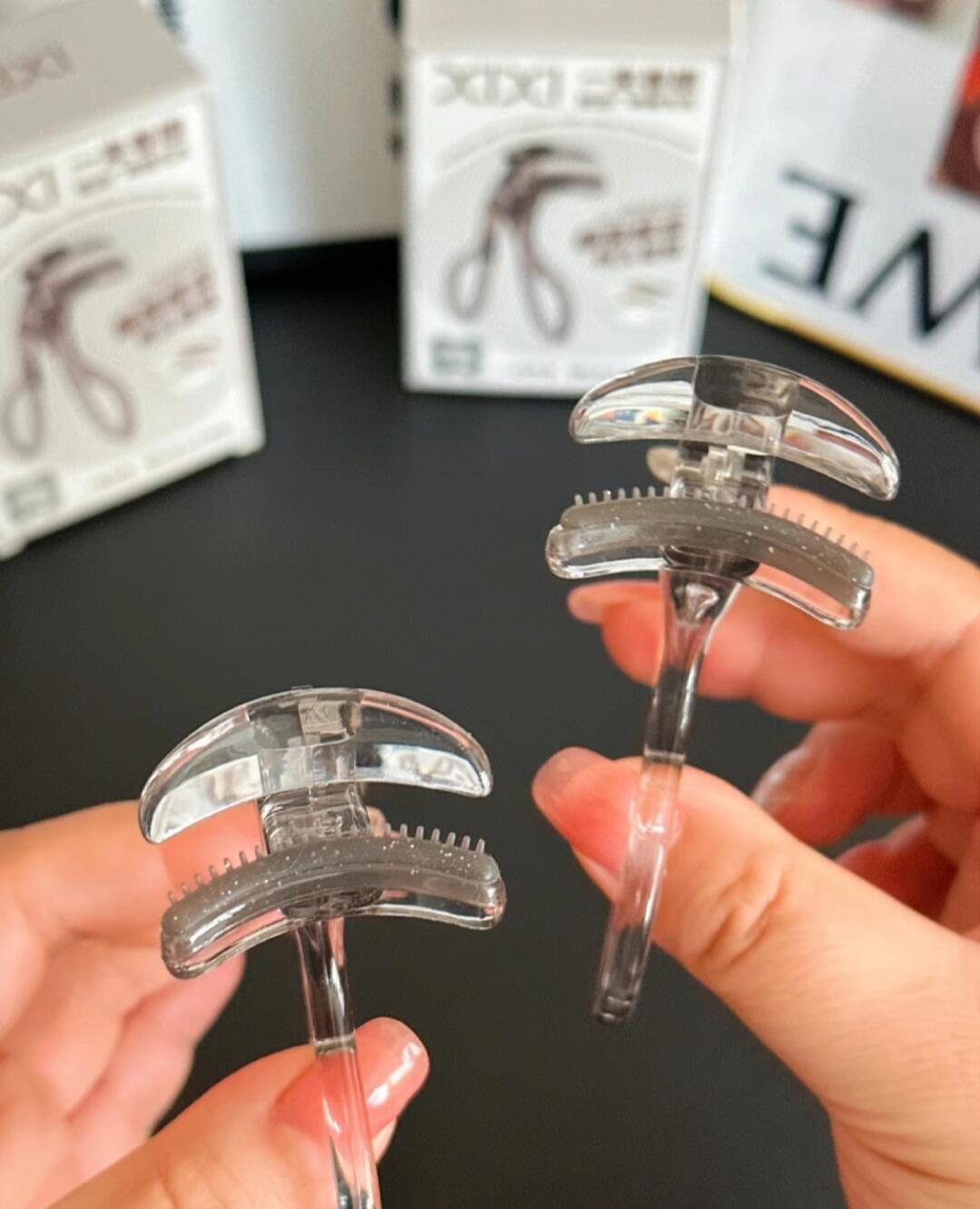 xixi One-Squeeze Curling Comb Eyelash Curler 2pcs - myernk